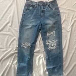 American eagle distressed mom jeans